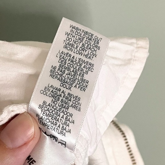 Frame Le Skinny De Jeanne White Denim Raw Hem Mid Rise Skinny Jeans Size 28 - Picture 15 of 16